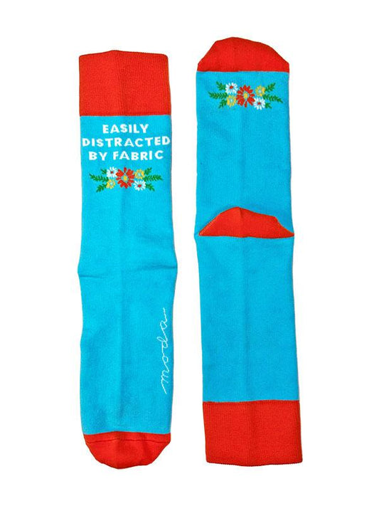 Easily Distracted Socks by Cathe Holden of Moda Fabrics