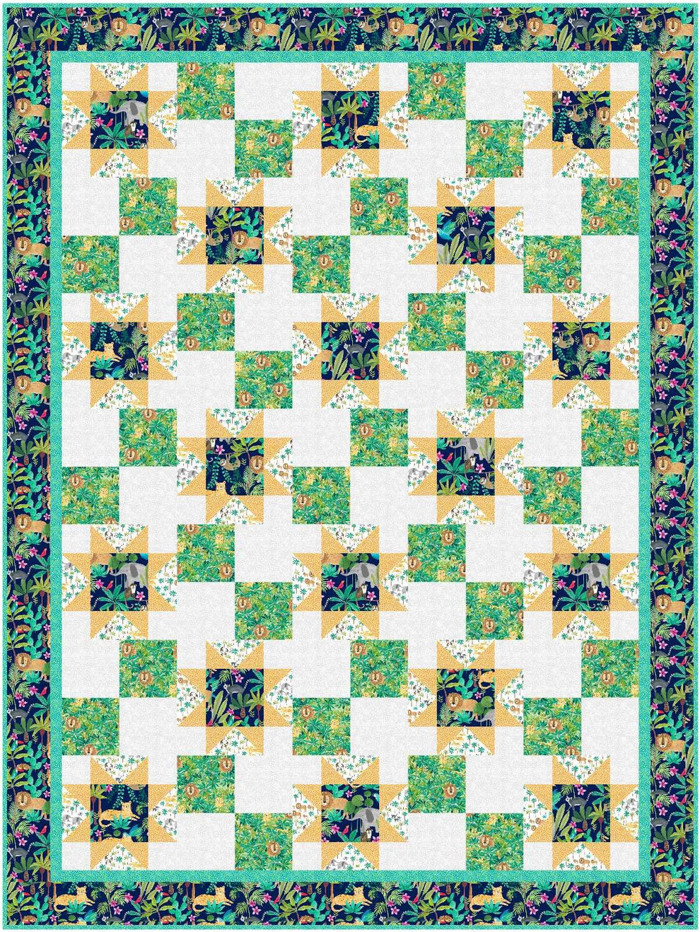 Easy Stars Quilt Pattern by Karen Bialik of The Fabric Addict – The ...