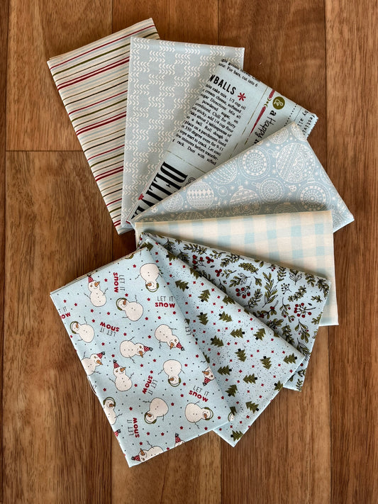 Emmitt and Ivy Blues Fat Eighth Bundle by Sweetwater for Moda Fabrics