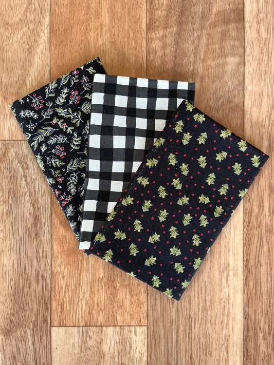 Emmitt and Ivy Blacks Fat Eighth Bundle by Sweetwater for Moda Fabrics