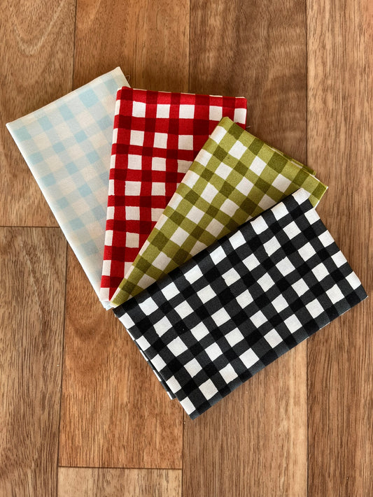 Emmitt and Ivy Gingham Fat Eighth Bundle by Sweetwater for Moda Fabrics