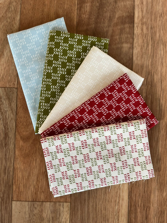 Emmitt and Ivy Herringbone Fat Eighth Bundle by Sweetwater for Moda Fabrics