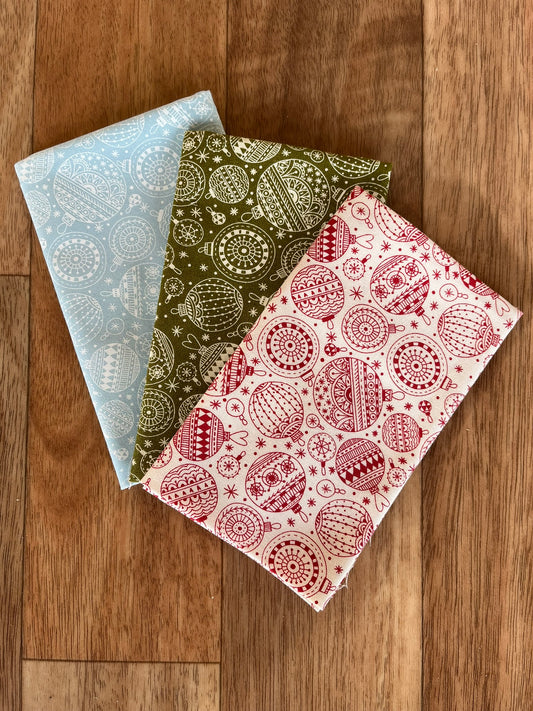 Emmitt and Ivy Ornaments Fat Eighths Bundle by Sweetwater for Moda Fabrics