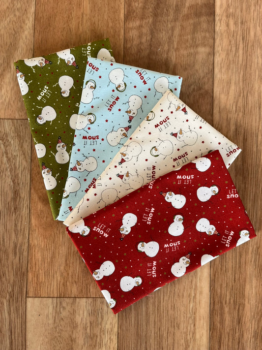 Emmitt and Ivy Snow Kids Fat Eighths Bundle by Sweetwater for Moda Fabrics