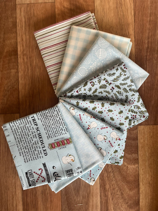 Emmitt and Ivy Blues Fat Quarter Bundle by Sweetwater for Moda Fabrics