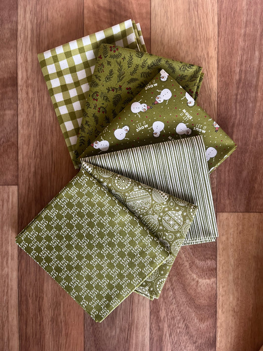 Emmitt and Ivy Greens Fat Quarter Bundle by Sweetwater for Moda Fabrics