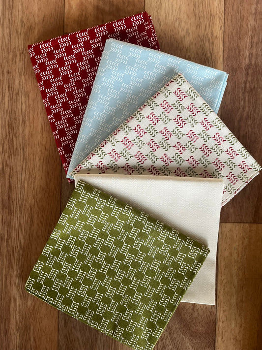 Emmitt and Ivy Herringbone Fat Quarter Bundle by Sweetwater for Moda Fabrics