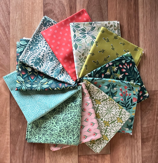 Everbloom Fat Quarter Bundle by Rebecca Jane Woolbright of Phoebe fabrics