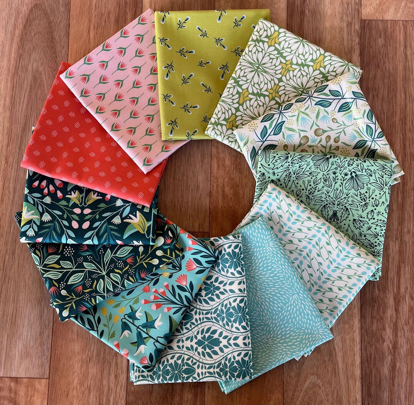 Everbloom Fat Quarter Bundle by Rebecca Jane Woolbright of Phoebe fabrics