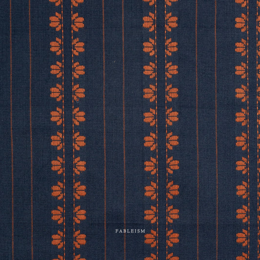 Fine and Dandy 07-DEC-Navy Spice by Fableism (sold in 25cm increments)