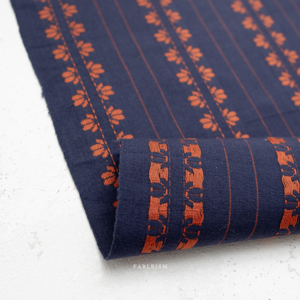 Fine and Dandy 07-DEC-Navy Spice by Fableism (sold in 25cm increments)