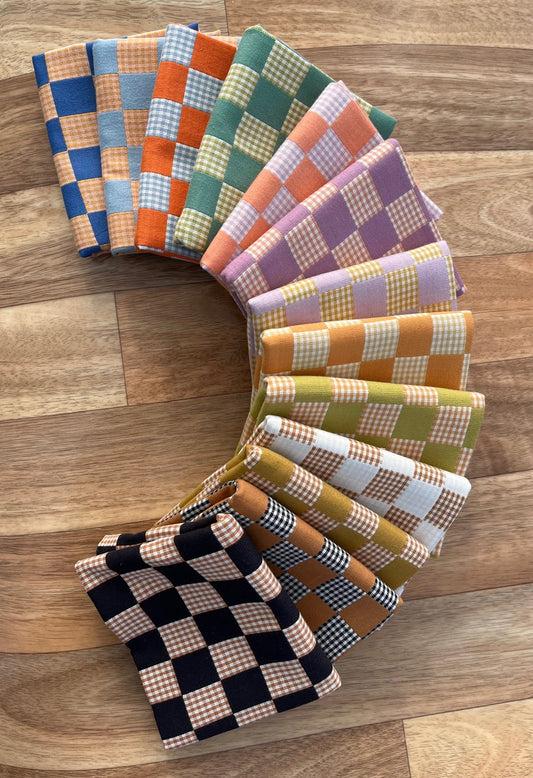 Check Mate Checkers Fat Quarter Bundle by Fableism Supply Co