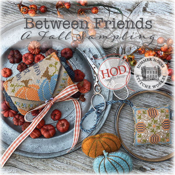 A Fall Sampling Between Friends Cross Stitch Pattern by Hands on Design