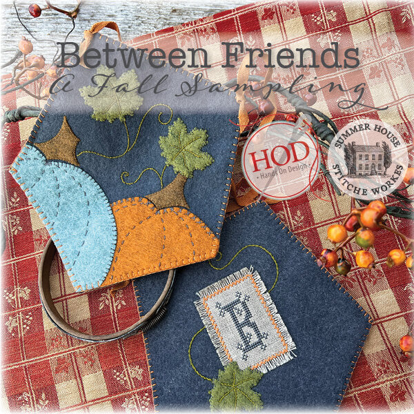 A Fall Sampling Between Friends Cross Stitch Pattern by Hands on Design