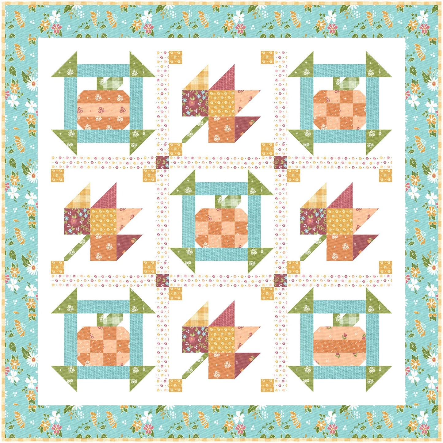 Fall Dash Mini Quilt Quilt Pattern by A Quilting Life