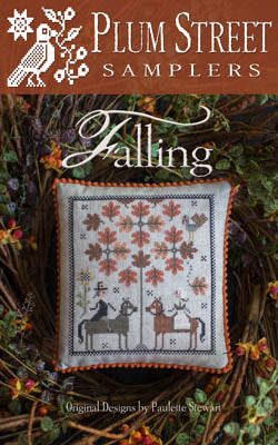 Falling Cross Stitch Pattern Plum Street Samplers