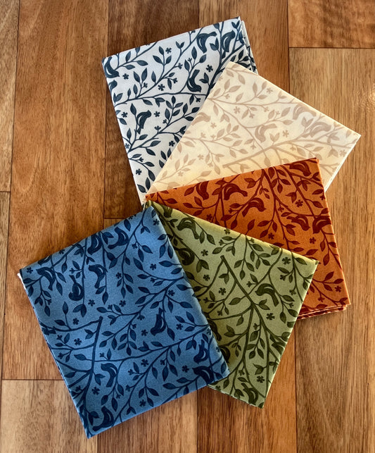 Family Tree Bird Branches Fat Quarter Bundle Deb Strain for Moda Fabrics