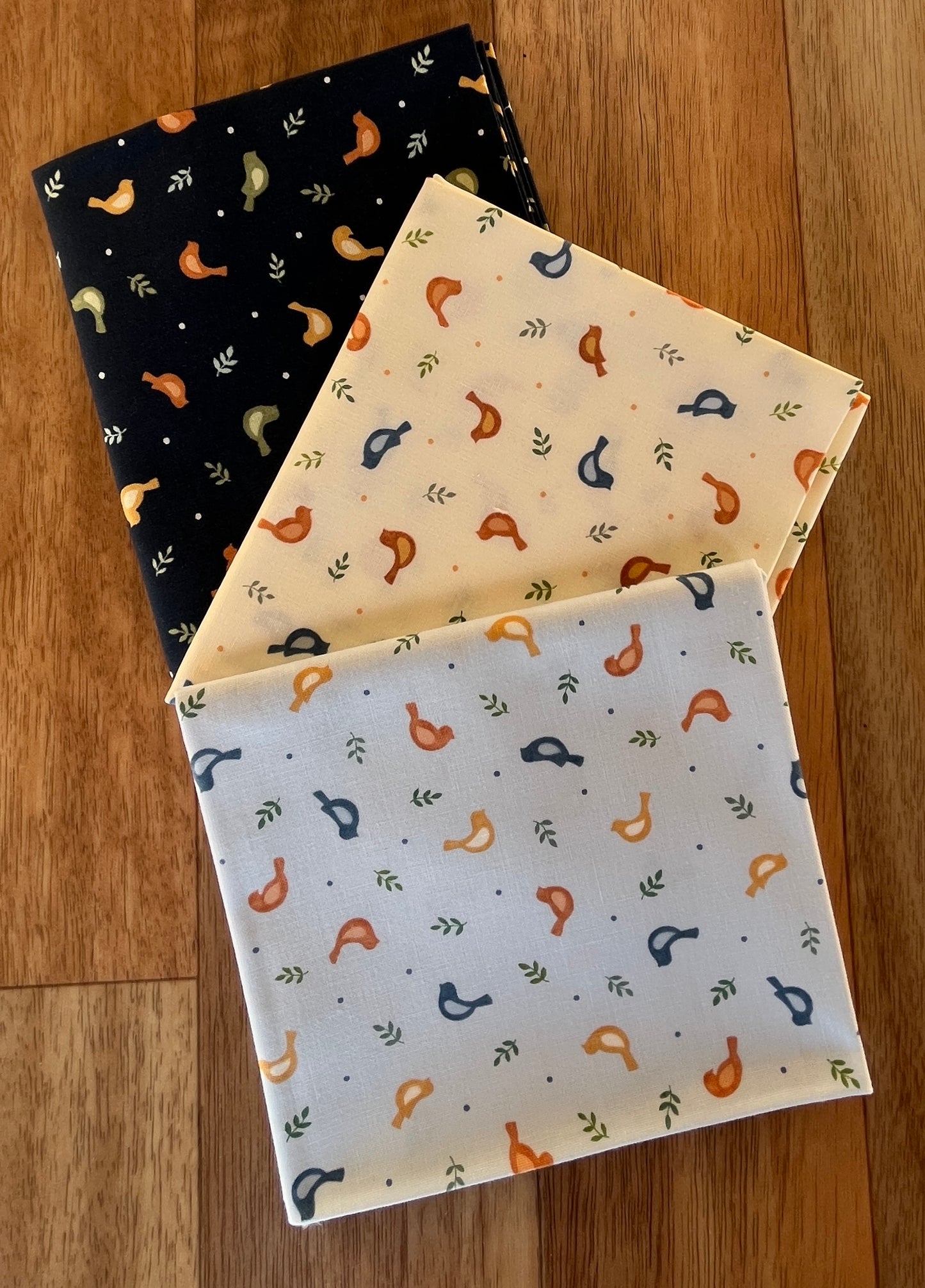 Family Tree Tossed Birds Fat Quarter Bundle Deb Strain for Moda Fabrics