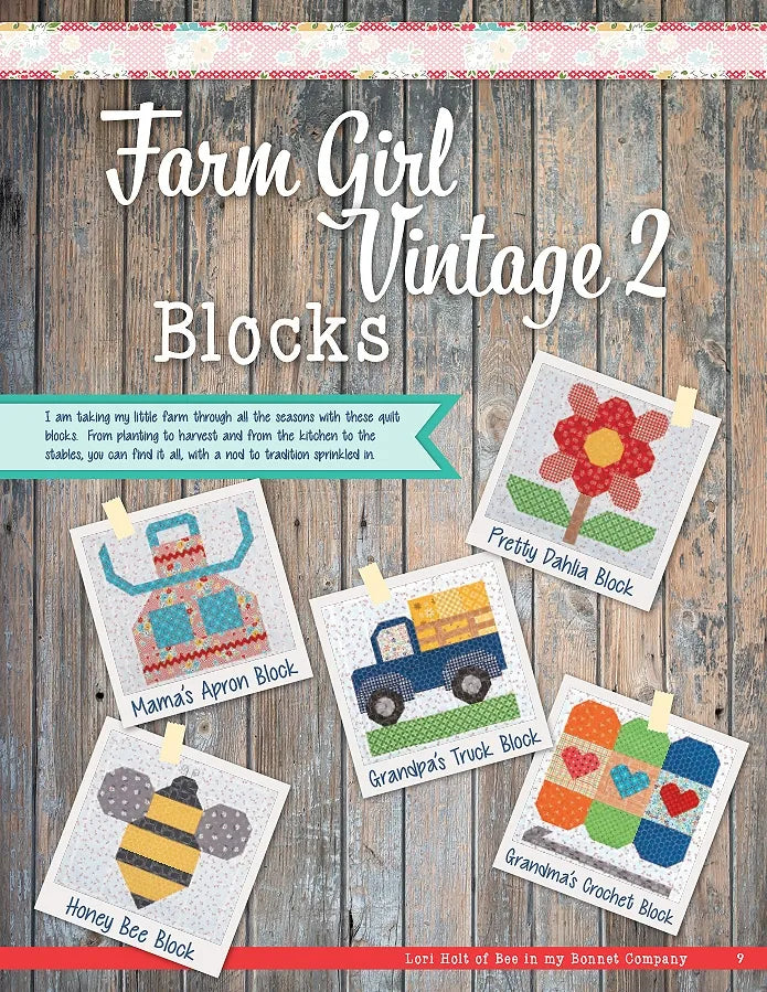 Farm Girl Vintage 2 Book by Lori Holt of Bee in my Bonnet