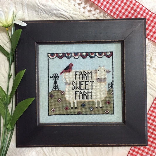 Farm Sweet Farm cross-stitch pattern by Annie Beez Folk Art