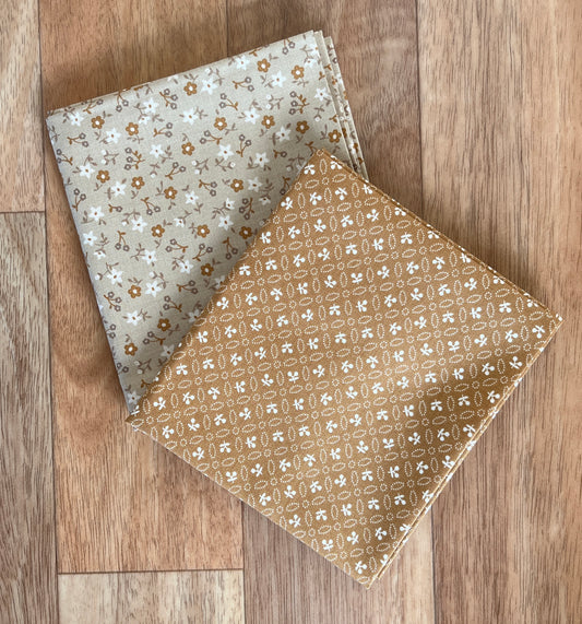 Farmers Daughter Brown Fat Quarter Bundle by Lori Holt for Riley Blake