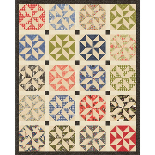 Farmhouse Stars Quilt Pattern by Gingiber