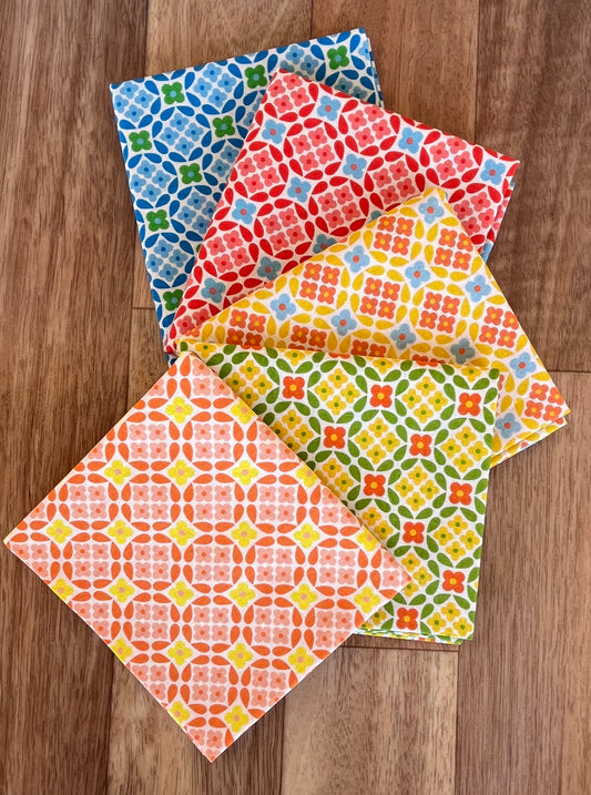 Flowers Days 70's Circles Fat Quarter Bundle by Koko Seki