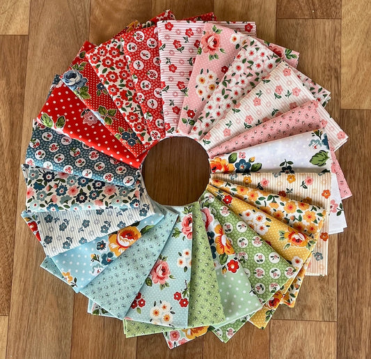Flower Market Fat Quarter Bundle by Elea Lutz for Poppie Cotton