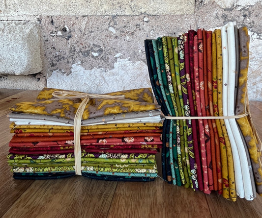 Flower Pot Prints Fat Eighth Bundle by Kim Diehl for Henry Glass Fabrics