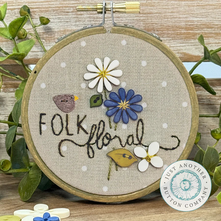 Folk Garden Button Pack Daisies by Just Another Button Co – The Rural ...