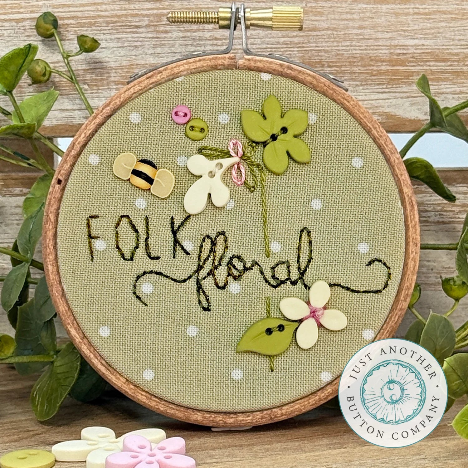 Folk Button Folk Garden Button Pack Honeysuckle by Just Another Button Co – The ...