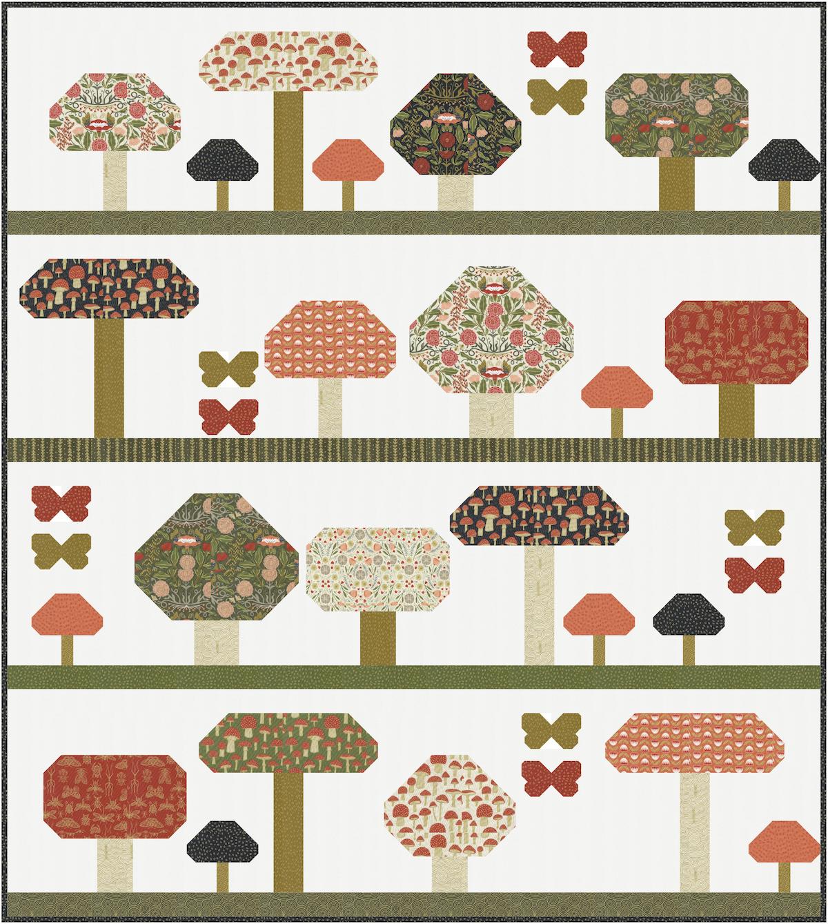 Forage Quilt Pattern by Gingiber