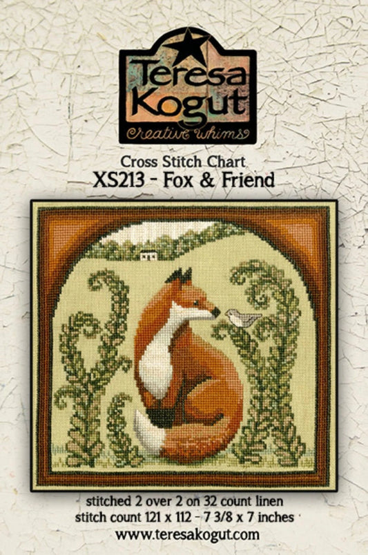 Fox and Friend Cross Stitch pattern by Teresa Kogut