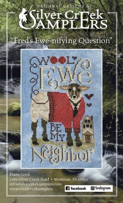 Fred's Ewenifying Question Cross Stitch Pattern by Silver Creek Samplers