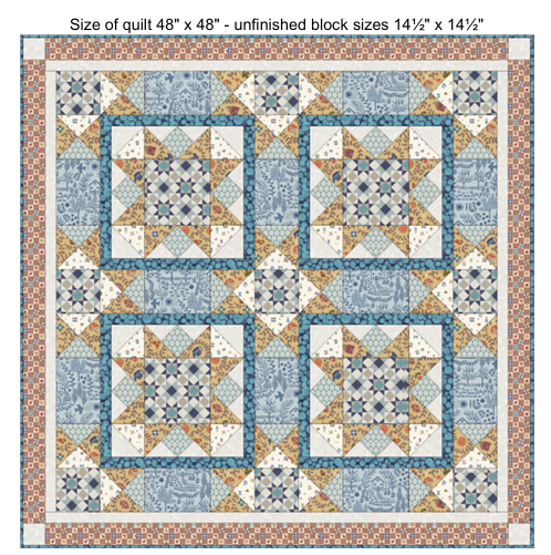 Cosy Home by Lewis and Irene Table Topper 2 Quilt Fabric Kit