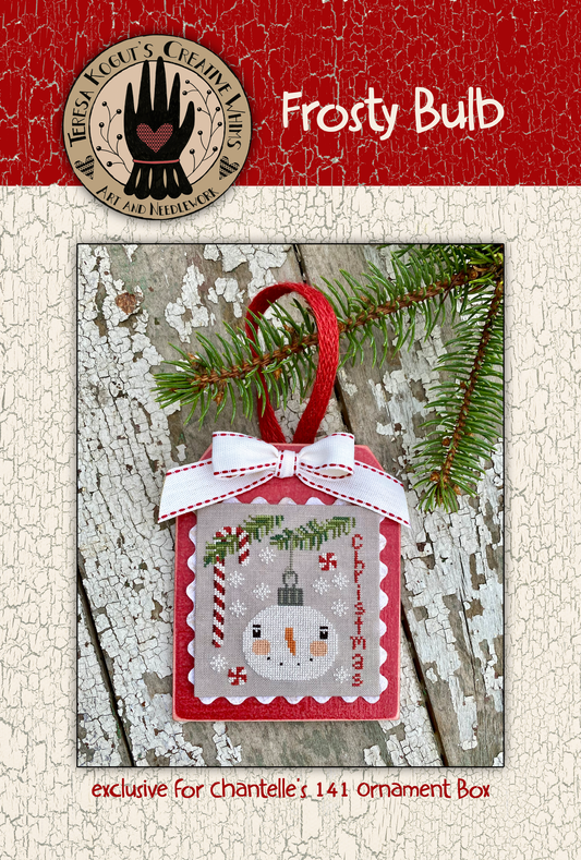 Frosty Bulb Ornament Cross stitch pattern by Teresa Kogut