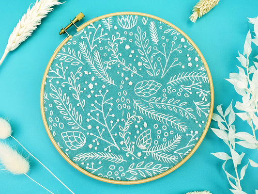 Frosty Foliage Embroidery Kit by Oh Sew Bootiful