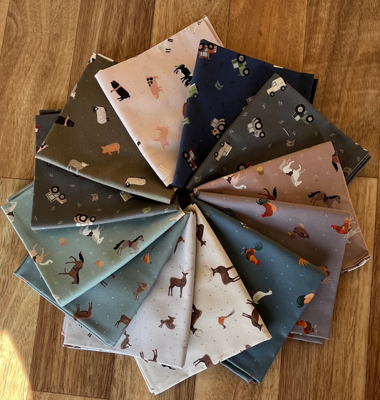 Small Things Countryside Fat Quarter Bundle by Lewis and Irene