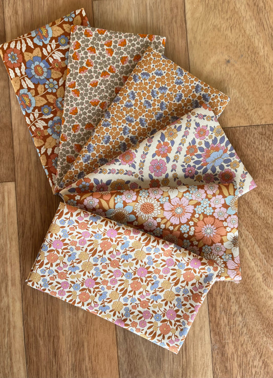 Wallflower Caramel/Thristle Fat Eighth Bundle by Tilda