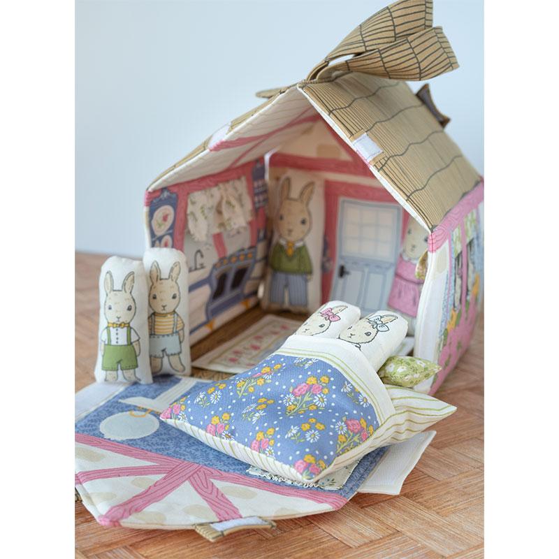 My Secret Garden Garden Bunny Cottage Panel M2098911 by Stacy Iest Hsu for Moda Fabrics