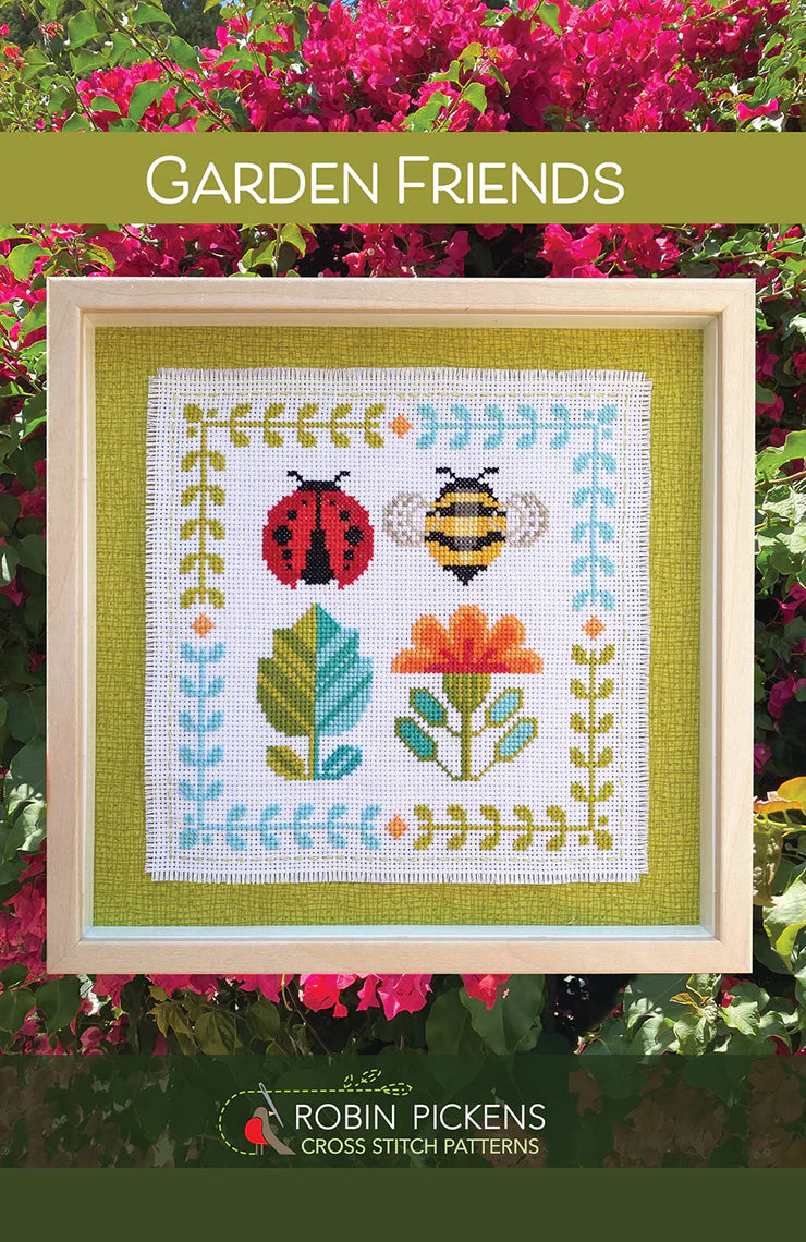 Garden Friends Cross Stitch Pattern by Robin Pickens