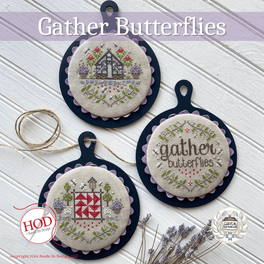 Gather Butterflies Cross Stitch Pattern by Hands on Design