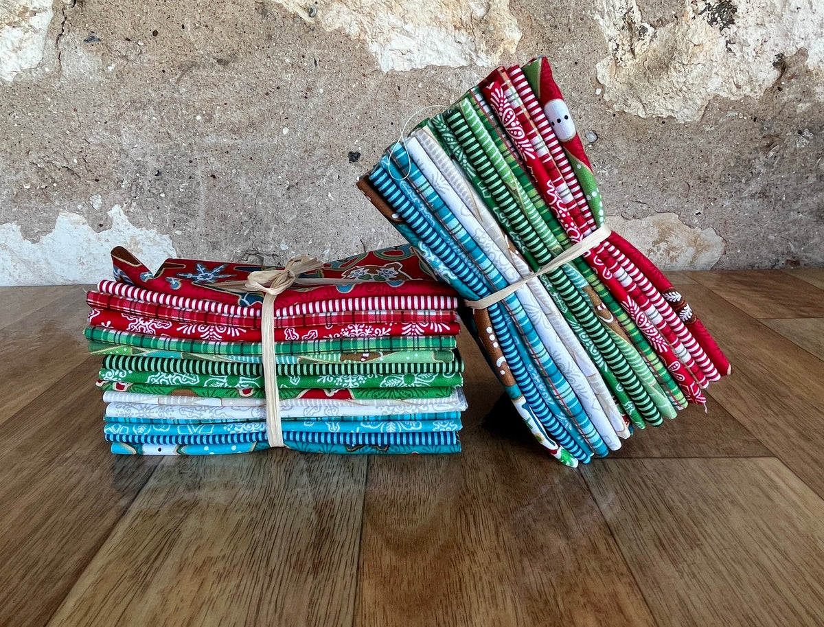 Gingerbread Lane Fat Eighth Bundle by Modern Quilt Studio for Benartex fabrics