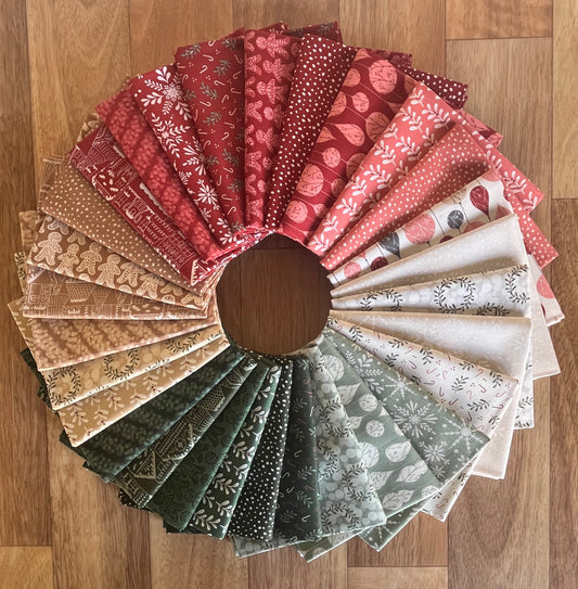 Gingerbread Lane Fat Quarter Bundle by Kileys Quilt Room for Moda Fabrics