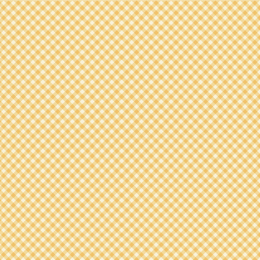 Homestead Gingham Forever Yellow PH23411 by Prairie Sisters for Poppie Cotton (sold in 25cm increments)