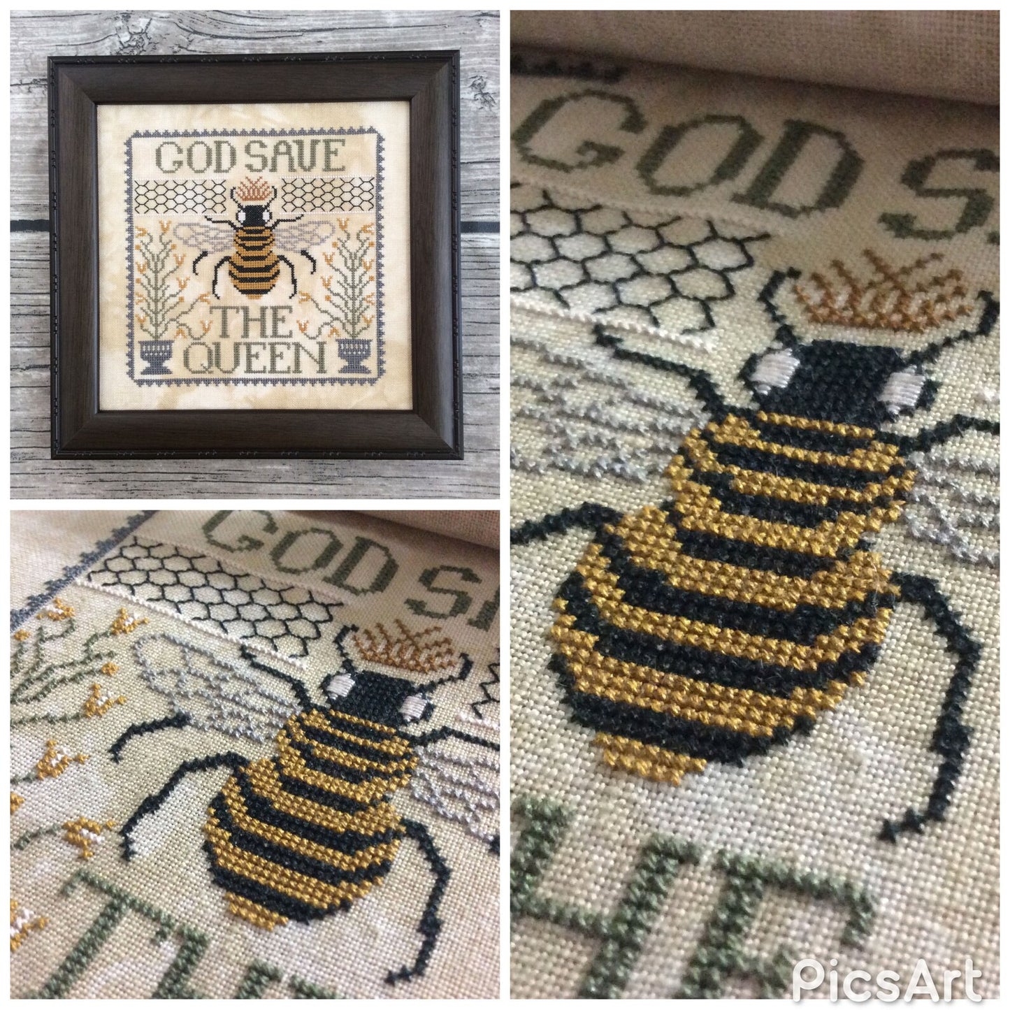 God Save the Queen NW-27 cross-stitch pattern by Annie Beez Folk Art