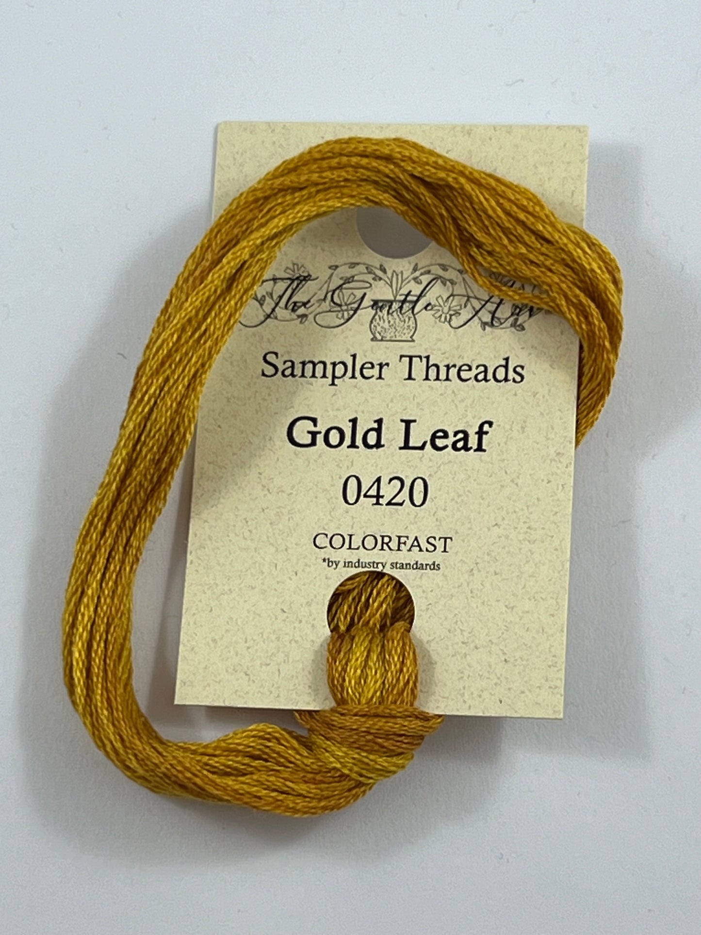 Gold Leaf 0420 The Gentle Art Sampler Thread 6 Stranded Hand Dyed Embroidery Floss