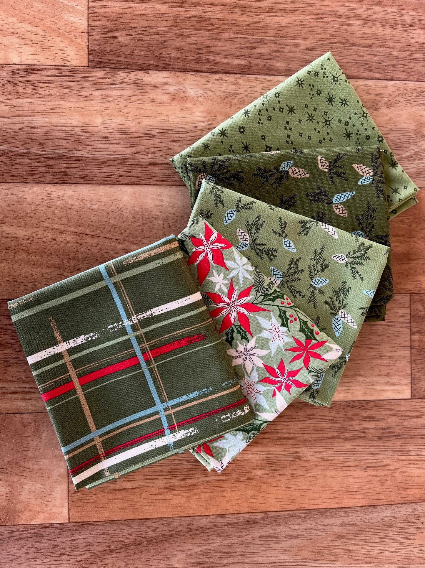 Good News Great Joy Green Fat Quarter Bundle