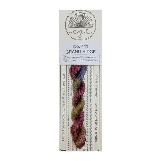Grand Ridge Cottage Garden Thread Pre-Cut 6 Stranded Hand Dyed Embroidery Floss