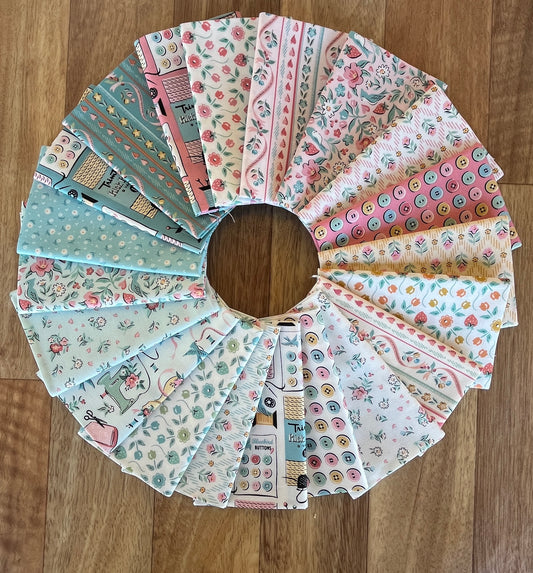 Granny's Sewing Room Fat Eighth Bundle by Sheri McCulley for Poppie Cotton